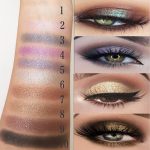 Glitter Eyeshadow Palette Makeup Set,10 Colors Shimmer Eyeshadow Palette Gold Eyeshadow Highly Pigmented Long Lasting Waterproof Sweatproof Professional Nude Eyeshadow Palette Make Up Palettes