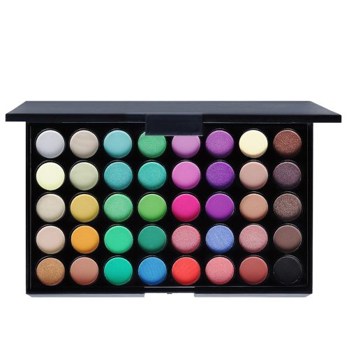 40 Colors Rainbow Colorful Makeup Eyeshadow Palette, Professional High Pigmented Matte Glitter Colorful Makeup Pallet Waterproof Long Lasting Colorful Eye Shadow Powder