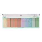 10 Eyeshadow Palette, Ten Ultra-Pigmented Bright & Colorful Shades, Blendable Formula, Vegan & Cruelty-Free