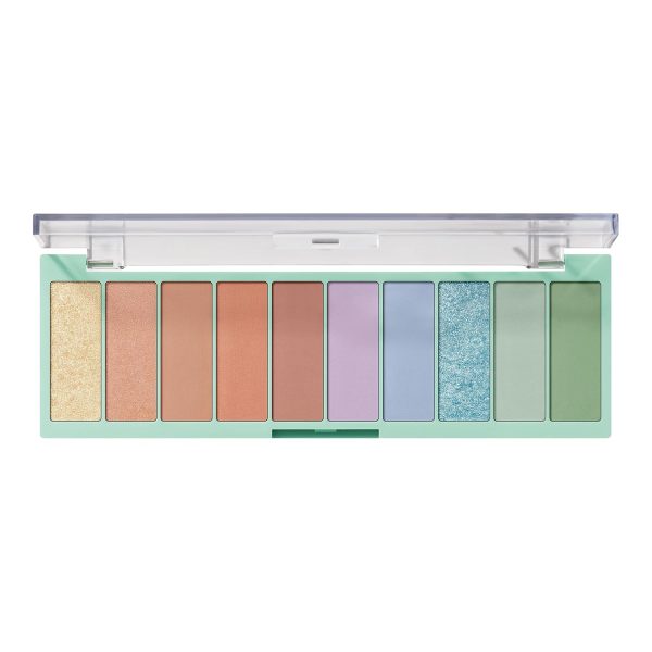 10 Eyeshadow Palette, Ten Ultra-Pigmented Bright & Colorful Shades, Blendable Formula, Vegan & Cruelty-Free