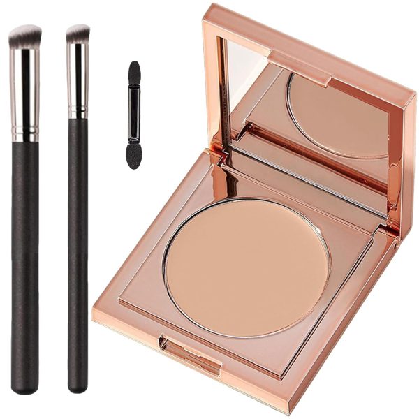Colored Clay CC Undereye Corrector, Under Eye Concealer Color Corrector for Dark Circles With Three Brushes, Hydrating Concealer