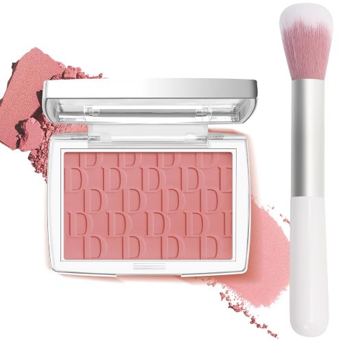 Rosewood Blush Powder Blush for Cheeks with Brush, Matte Blush Palette Blush Powder Face Blusher, Natural Blendable Formula Silky Lightweight Makeup Blush , 012#