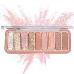 Mini Eyeshadow Palette,9 Colors Neutral Nude Matte Shimmer Glitter Eye Shadow Pallet High Pigmented Ultra-Blendable Naturing-Looking Waterproof Long Lasting Makeup Palette