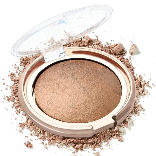 Baked Powder Blush, Glow Marbleized Blush Powder Palette,Lightweight Shimmery face Blush for Cheeks,Eyeshadow & Highlight,Mother's Day Makeup Gift for Women (0.49Ounce)-03