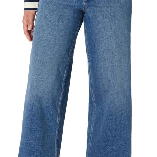 Women High-Rise Wide Leg Crop Jeans
